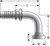 Gates G20315-1616 - GlobalSpiral Code 61 O-Ring Flange 90 Bent Tube Hydraulic Coupling