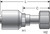 Gates G25230-1212 - MegaCrimp Female Flat-Face O-Ring Swivel Hydraulic Coupling