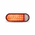 Trux TLED-650RWA - 6" Oval Red LED Stop/Turn/Tail Lamp with Back-Up & Strobe, 36 Flash Patterns
