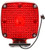 950 SIGNAL-STAT, INCANDESCENT, RED/YELLOW SQUARE, 1 BULB, DUAL FACE, 1 WIRE, PEDESTAL LIGHT, SURFACE MOUNT, CHROME, PACKARD CONNECTOR