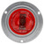 10051R3 10 SERIES, LED, RED ROUND, 2 DIODE, MARKER CLEARANCE LIGHT, P2, GRAY POLYCARBONATE FLANGE MOUNT, FIT 'N FORGET M/C, FEMALE PL-10, 12V, KIT, BULK