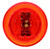 10250R3 10 SERIES, LED, RED ROUND, 2 DIODE, MARKER CLEARANCE LIGHT, P2, FIT 'N FORGET M/C, 12V, BULK