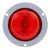 Truck-Lite 10251R3 - 10 Series Led Red Round 2-Diode Marker Clearance Light, P2, Gray Polycarbonate Flange Mount, Fit 'N Forget, 12V