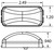 Truck-Lite 15250Y3 - 15 Series Led Yellow Rectangular 3 Diode Marker Clearance Light, P3, Pl-10, 12V, Bulk