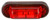 Truck-Lite 26310R3 - 26 Series Incandescent Red Oval Two Bulb Marker Clearance Light, P2 Rated, Black Rubber Two Screw Mount, Hardwired, Stripped End, 12V, Bulk