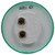 30200G3 30 SERIES, INCANDESCENT, GREEN ROUND, 1 BULB, MARKER CLEARANCE LIGHT, PC, PL-10, 12V, BULK