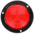 40233R3 40 SERIES, INCANDESCENT, RED, ROUND, 1 BULB, STOP/TURN/TAIL, BLACK FLANGE MOUNT, PL-3, STRIPPED END/RING TERMINAL, 12V, BULK