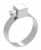 Aeroquip 6205-006 - Hose Clamp Partial Stainless Steel 0.50 in OD