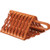 Buyers WC091061 - Orange Galvanized Steel Wheel Chock with Serrated Grip for Secure Parking & Off-Road Use