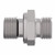 Aeroquip WAL065358 - Walpro Male Stud Connector Straight 8L Light Duty x Male ORB 7/16-20 UNF Guardian Seal Carbon Steel