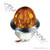 571.LD362A2 AMBER LED WATERMELON MARK LAMP DUAL FUNCTION