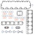 PAI 431282 - Upper Gasket Set Kit for Navistar DT530