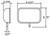 Truck-Lite 7223 - Signal-Stat 5.5 x 8.5 inch Silver Stainless Steel Flat Mirror, Left Hand Side