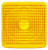 Truck-Lite 8938A - Signal-Stat Square Yellow Acrylic Replacement Lens for Pedestal Lights (4742, 4754) Snap-Fit