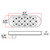 Trux TLED-OBMCR - 6" Clear Red Stop, Turn & Tail Oval Mirror LED Light - 13 Diodes