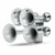 Trux THORN-2 - 4 Bell Air Powered Train Horn - 140-145 Decibels - Chrome Plated Zinc Alloy
