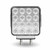 Trux TLED-SDXG - Amber/Red Turn & Marker to Green Auxiliary Square Reflector Double Face LED Light - Double Post - 38 Diodes