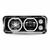 Trux TLED-H122 - Black Universal LED Projector Headlight Assembly with Glow Position Halos & Marker LEDs - Driver Side