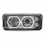 TLED-H120 CHROME UNIVERSAL LED PROJECTOR HEADLIGHT ASSEMBLY WITH AUXILIARY HALO RINGS & HOUSING BUCKET - DRIVER SIDE