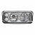 TLED-H121 CHROME UNIVERSAL LED PROJECTOR HEADLIGHT ASSEMBLY WITH AUXILIARY HALO RINGS & HOUSING BUCKET - PASSENGER SIDE