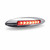 TLED-FX76 6" RED MARKER TO WHITE AUXILIARY SLIM FLATLINE LED LIGHT - 9 DIODES