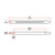 TLED-FX78 17" RED MARKER TO WHITE AUXILIARY SLIM FLATLINE LED LIGHT - 24 DIODES