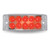 TLED-2X6RW 2" X 6" RED MARKER TO WHITE AUXILIARY RECTANGULAR LED LIGHT - 10 DIODES