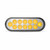 TLED-OX60RAS RED STOP, TURN & TAIL TO AMBER STROBE OVAL LED LIGHT - 12 DIODES