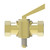 Aeroquip A6769 - Shutoff Valve Brass Compression Straight