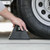 Buyers WC6810L - Heavy Duty Rubber Wheel Chock with Chain Eye for Secure Parking & Servicing
