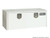 Buyers 1702417 - Heavy-Duty 66"x18"x18" White Steel Underbody Truck Toolbox with Drop Door, 2 Locks, & Powder Coat Finish