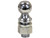 Buyers 1802148 - 2" Chrome Hitch Ball with 1.25" Shank, 7500 lb Capacity, Durable Carbon Steel Construction
