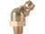 Buyers 455 - 1/4-28 Inch Taper Thread Grease Fittings with Ball Check, Zinc Plated Carbon Steel, 90 Degree Angle