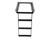 Buyers 5233000 - Retractable Truck Step with Non-Slip Treads, Black Powder Coat Finish, Bolt-on or Weld-on Mounting