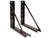 Buyers 1701006 - Steel Truck Box Mounting Brackets for Underbody Boxes - 18x18 Inch Welded Black Formed Steel