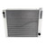 162421 19" X 24" CHEVY ALUMINUM RACING RADIATOR: 2 ROW, SINGLE PASS