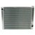 162621 19" X 26" CHEVY ALUMINUM RACING RADIATOR: 2 ROW, SINGLE PASS