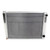 162722 19" X 27.5" CHEVY ALUMINUM RACING RADIATOR: 2 ROW, DOUBLE PASS