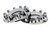 American Radiator 870105 - Chrome Front & Rear Axle Cover / Cone Lug Nut Cover Kit, 33MM (Six Wheels)