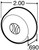 Truck-Lite 30200Y3 - 30 Series Incandescent Yellow Round One-Bulb Marker Clearance Light, PC, PL-10, 12V, Bulk