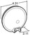 Truck-Lite 40242R3 - Super 40 Incandescent Red Round Stop Turn Tail Light, PL-3, 12V