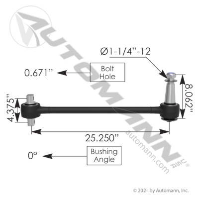 Automan Torque Rms AUTOMANN TMR501 Freightliner Torque Rod