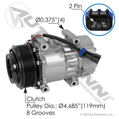 AUTOMANN 830.310012 A/C Compressor
