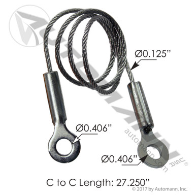 Hood Release Cable For Freightliner – Automann HLK2535 – Replaces A1712756000