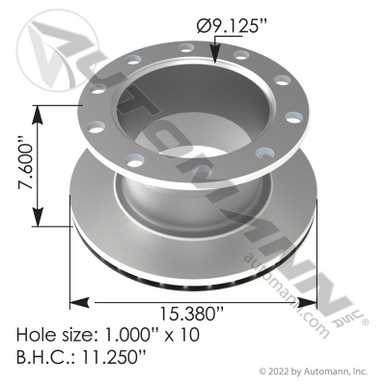 AUTOMANN 153.123574 Brake Rotor