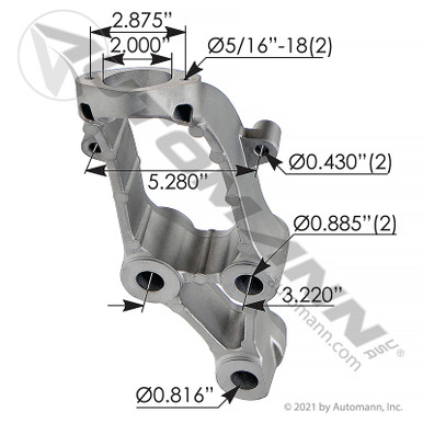 AUTOMANN M62567: Mack Volvo Radiator Bracket