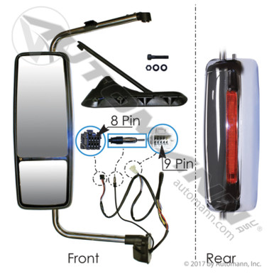 AUTOMANN 563.55019C Chrome Mirror LH