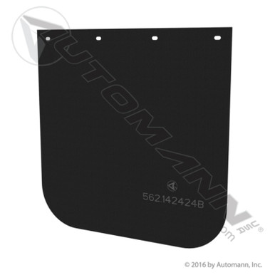 AUTOMANN Mud Flaps: Black Poly (562.142424B)