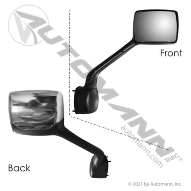 AUTOMANN Chrome Kenworth Mirror RH