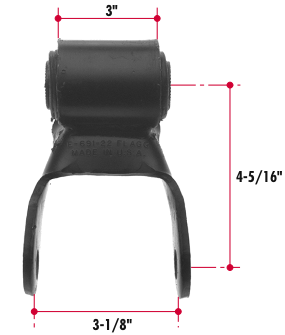 Flagg E691-22 Chevy Spring Shackle